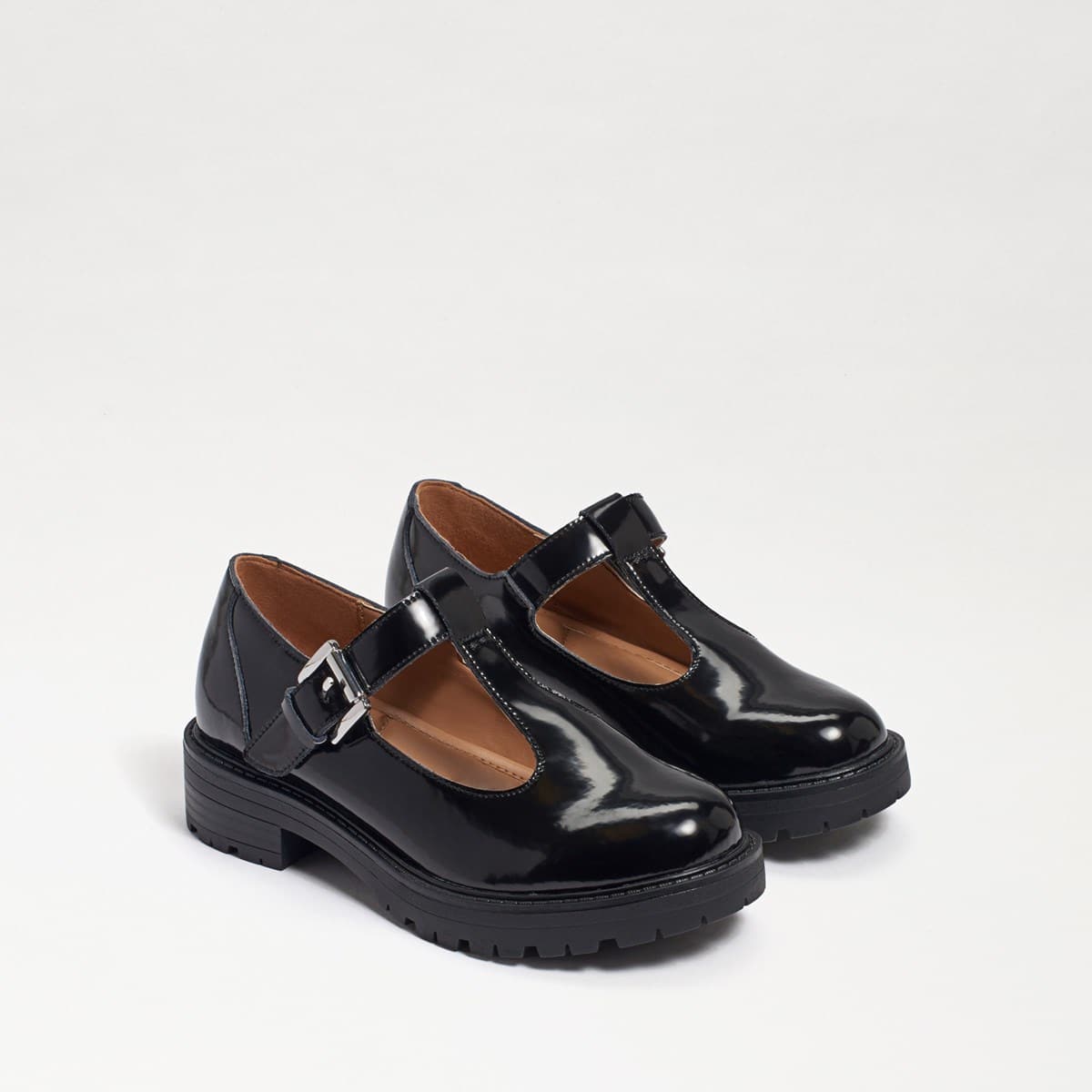 Sam Edelman Kids' Taelor Lug Sole Loafer Black Box Leather NLn6x