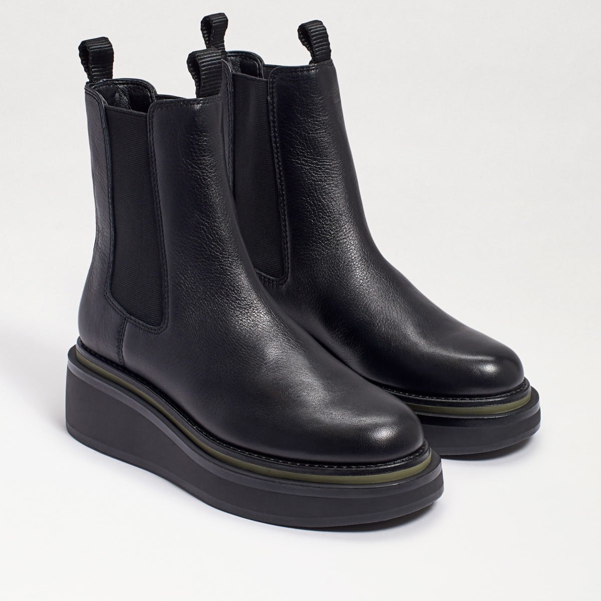 Sam Edelman Kolton Chelsea Boot Black Leather bKRhxeF3