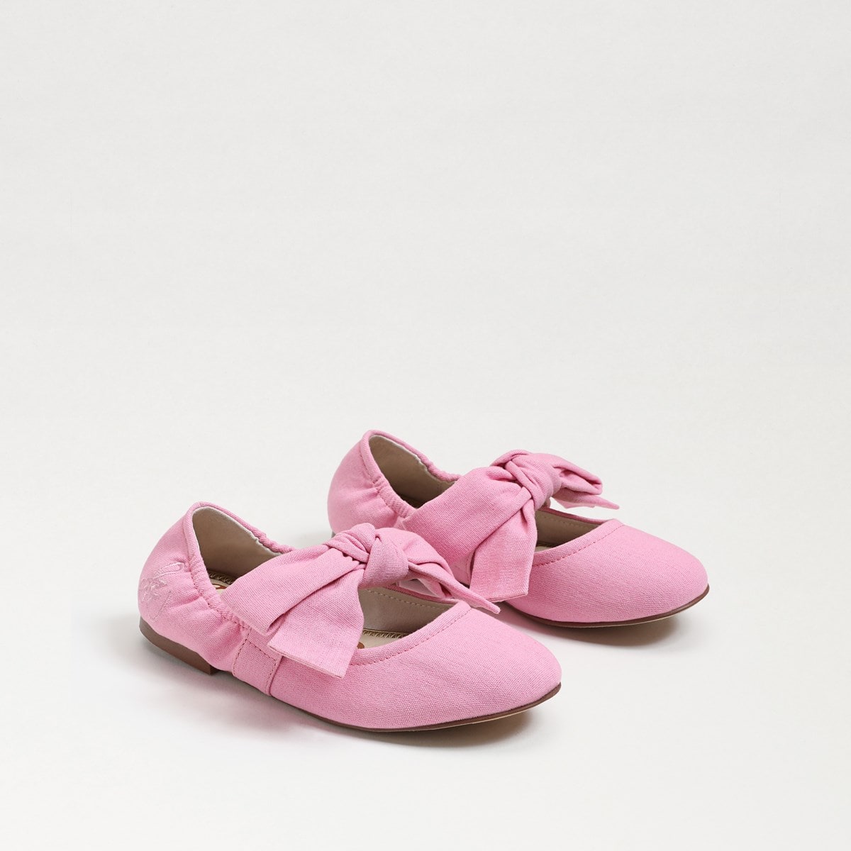 Sam Edelman Felicity Kids Ballet Flat Bubble Gum Linen ocmMcIMc